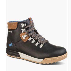 Forsake Patch Waterproof Mid Hiking Boots Lace Up Outdoor Black Tan Size 7